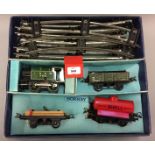 O gauge. Hornby No. 201 Tank Goods Set, boxed.