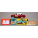 Corgi 322 Rover 2000 'Rallye Monte Carlo', in metallic maroon with white roof and red interior,