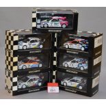 Minichamps. Seven Ford Focus diecast model cars in 1:43 scale including RS WRC cars 400 038305 (L.