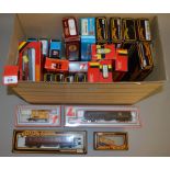 OO gauge. 28 x coaches and rolling stock by Mainline, Lima, Hornby, etc. All boxed, G-VG.