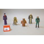 Five Kenner Star Wars 3 3/4" action figures,