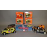 Mixed lot of assorted toys, to include: Photoing On Car tinplate battery operated toy,