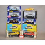 A selection of boxed diecast models of mainly Ford cars in 1:32 and 1:43 scale by Corgi,