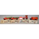 Four boxed Brimtoy 'Pocketoy' clockwork van and truck models,