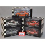 Minichamps. Five Mercedes C- Class DTM diecast model cars in 1:43 scale including 400 063518 (L.Ed.