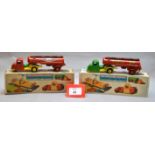 Two boxed Crescent Toys #1276 Scammell Scarab Mechanical Horse and Tanker Trailer diecast models,