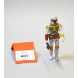 Star Wars 3 3/4" Boba Fett tri-logo action figure, with painted kneepad and unpainted wristpad,