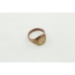 A 9ct H/M signet ring, approx weight 8.