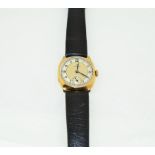 OMEGA - A 1930's 9ct OMEGA gents wrist watch, H/M Birmingham 1937,