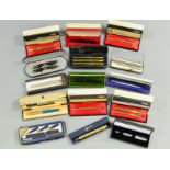 A large quantity of fountain pens, ball point pens etc, by Parker, Conway Stewart & others,