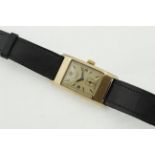 A 1950's 9ct J W BENSON gents wristwatch, H/M Birmingham 1950,