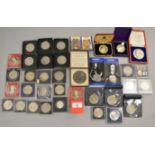 A boxed quantity to include six 1951 cased crowns,