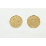 Two half sovereigns dated 1906 & 1911