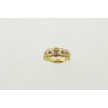 An Edwardian 15ct diamond set ring H/M 1901, size N, approx weight 2.