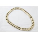 A 9ct H/M heavy gents curb chain,