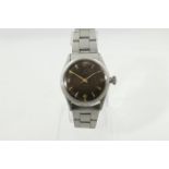 TUDOR - A 1950's/60's stainless steel TUDOR OYSTER Shock-Resisting manual-wind gents wristwatch,