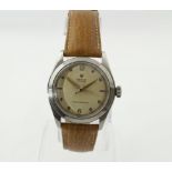 ROLEX - An early 1950's ROLEX Oyster Shock-Resisting manual-wind stainless steel gents wristwatch,