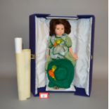 Lenci felt doll, dated 1982, E in VG box with certificate.