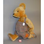 Merrythought Mischief Bear teddy bear, shop display size, height approx. 80 cm.