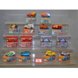 Fourteen boxed Matchbox 1-75 series 'Superfast' diecast models including 16a,