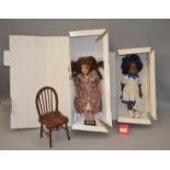Two Gotz dolls: Fanouche & Her Friends Gladys; Sabine Esche Doll Art Susanne I, ltd.ed.