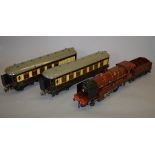 O Gauge. A boxed Hornby clockwork 4-4-2 LMS maroon 'Royal Scot' No.