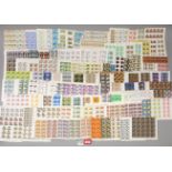 A very good quantity of oddment, part and half sheets of decimal value GB Commemorative stamps.