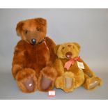 Two Gund teddy bears: Signature Bear prototype, height approx.