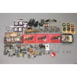 A mixed lot of mainly unboxed diecast models and figures including small and large scale