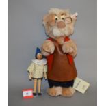 Steiff 1996 Walt Disney World Teddy Bear & Doll Convention Pinocchio Gepetto teddy bear with