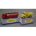 Two boxed Dinky Supertoys, 941 Foden Tanker 'Mobilgas' and 965 Euclid Rear Dump Truck,