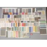 A very good quantity of oddment, part and half sheets of decimal value GB Commemorative stamps.