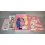Two Effanbee dolls: Candy Kid Gift Box Set, replica of 1946 Candy Kid doll,