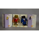 Two Steiff The Wind in the Willows teddy bears: 037016 Classic Toad; 037023 Classic Mole.