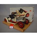 A boxed Mamod Steam Roadster SA 1, model has been fired and overall appears G.