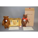 Two Steiff Club Edition teddy bears: 2001/2002 1950 Dark Brown 35 cm bear;