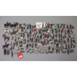 Excellent quantity of hollowcast toy soldiers and civilian figures by Britains and others,