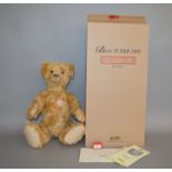 Steiff Baerle 43 PAB 1904 golden mohair teddy bear, ltd.ed. in 2004. Boxed with outer carton.
