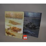 Two hardback war gaming related books published by Games Workshop, Imperial Armour 'Vol.