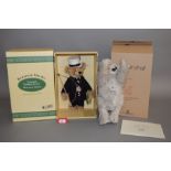 Two Steiff teddy bears: 655241 Iron Gustav, made for Wertheim, Berlin, ltd.ed.