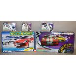 Quantity of Scalextric items: Sport Digital Lane Change Challenge Race Ready Set; V12 Supercars Set;