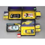 Three boxed limited edition Scalextric slot cars, C2578A Ford GT40,