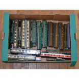 OO Gauge. Twenty nine unboxed Coaches by Hornby, Rivarossi and others, including Pullman, S.R.