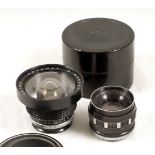 Rare 20mm Lens for Kiev 10 & 15 Cameras. MIR-20 AUTOMAT f3.5 20mm Flektogon type wide angle lens.