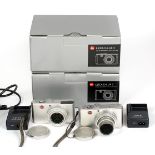 Pair of Leica Mini D-Lux 2 Compact Digital Cameras.