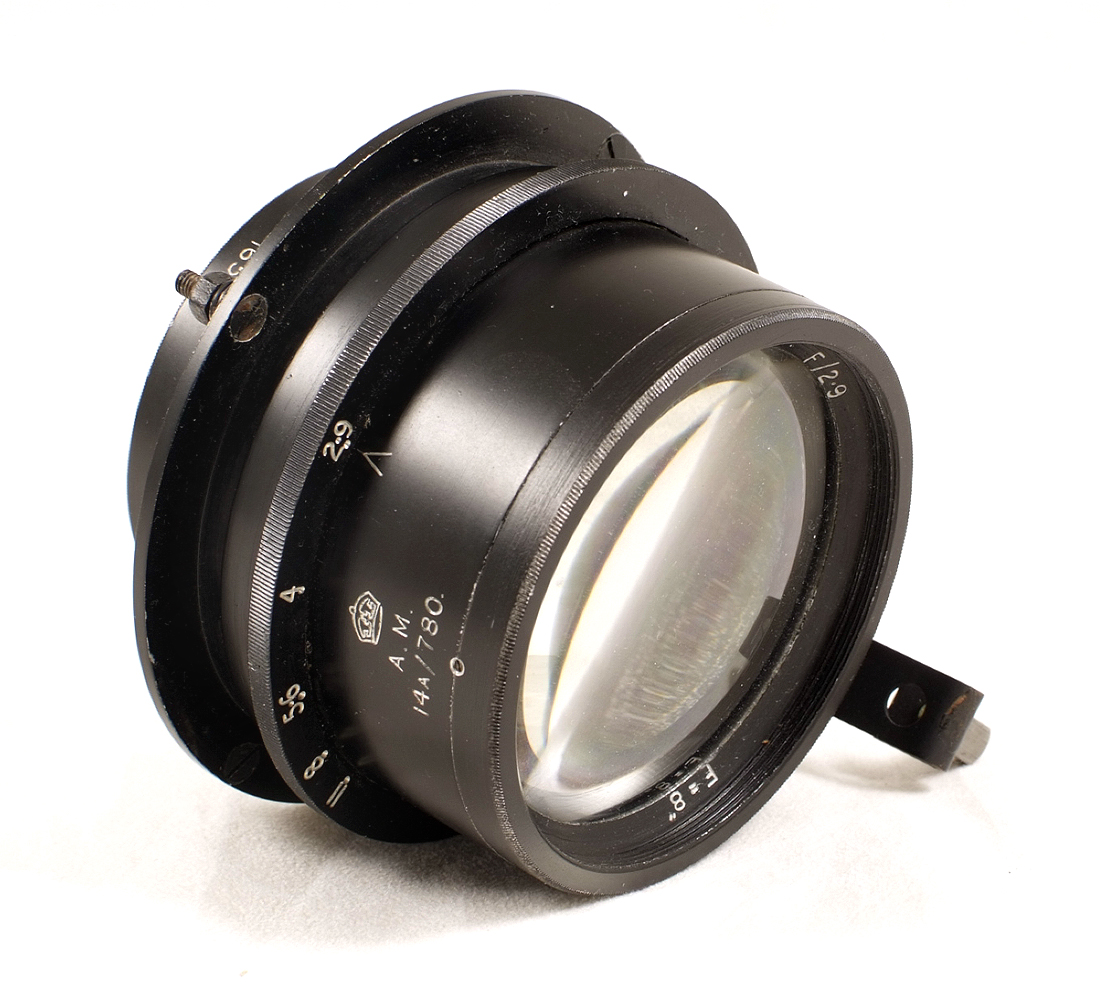 WWII Air Ministry Aerial Camera Lens (probably Dallmeyer Pentac). 8" f2.9. - Image 2 of 4