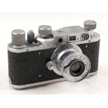 Uncommon FED 'Siberia' Camera, 1949-51. FED 1 camera & lens later adapted for use with gloves.