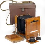 RARE Soviet FK 13x18cm (7"x5") Plate Camera Outfit. (condition 4F) With I-51 f4.