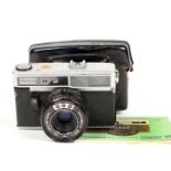Uncommon SOKOL-2 Rangefinder Camera. (condition 5F) with INDUSTAR-70 f2.8 50mm lens, cap & case.