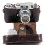 Rare FED S (1Sc) with Speeds to 1/1000. 1938. With uncommon FED 2.0/50, lens cap & case (no strap).